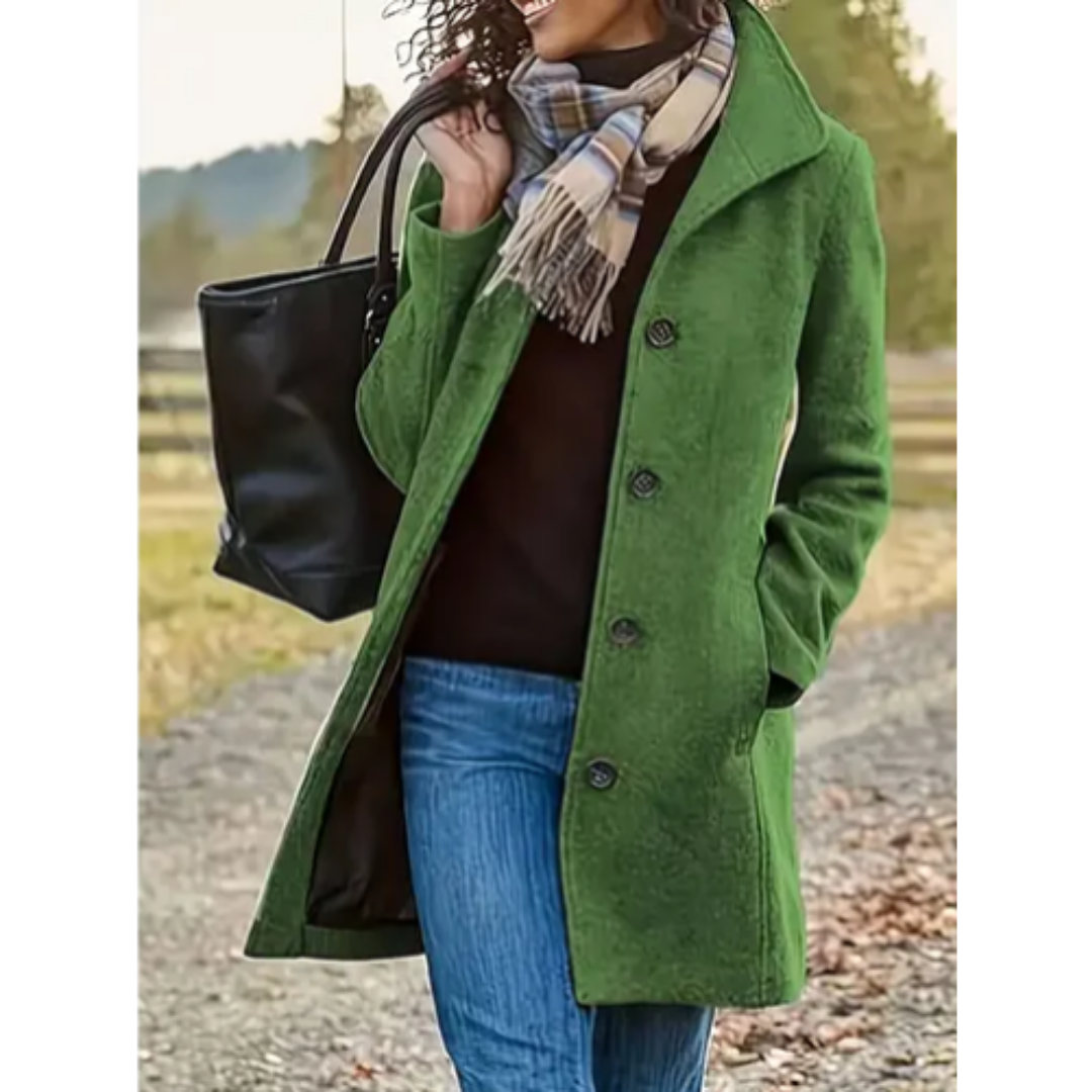 Victoria – Women's Classic Button-Down Winter Coat