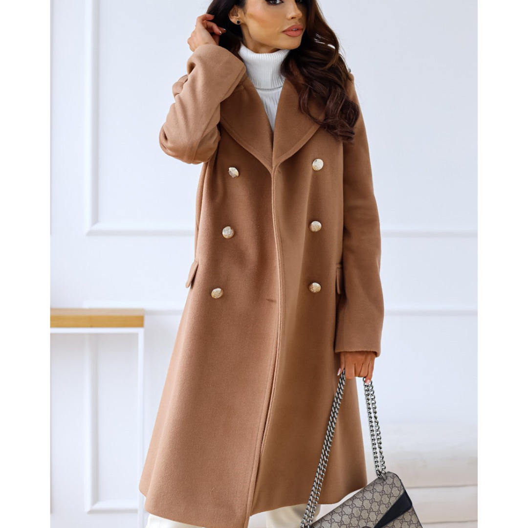 Isabella – Women's Stylish Double-Breasted Coat