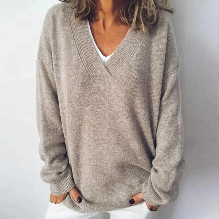 Indy – Women's Cashmere V-Neck Sweater