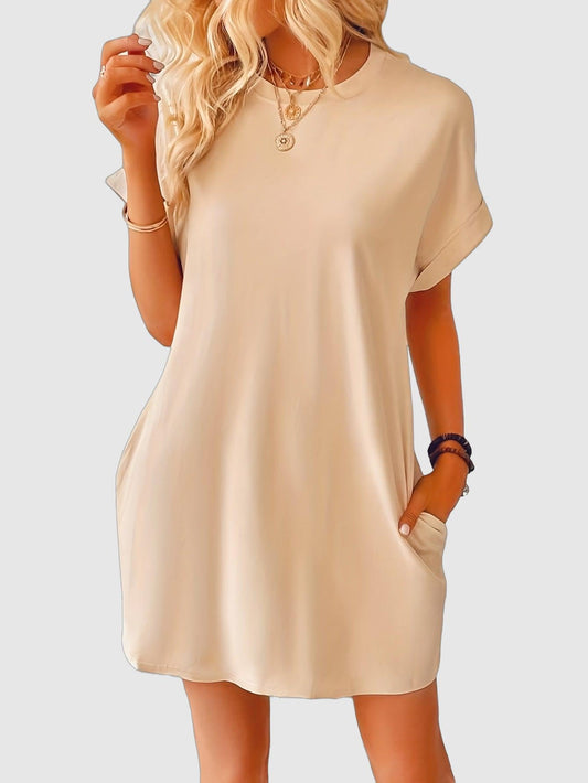 Mia – Casual Loose Short-Sleeve T-Shirt Dress for Women