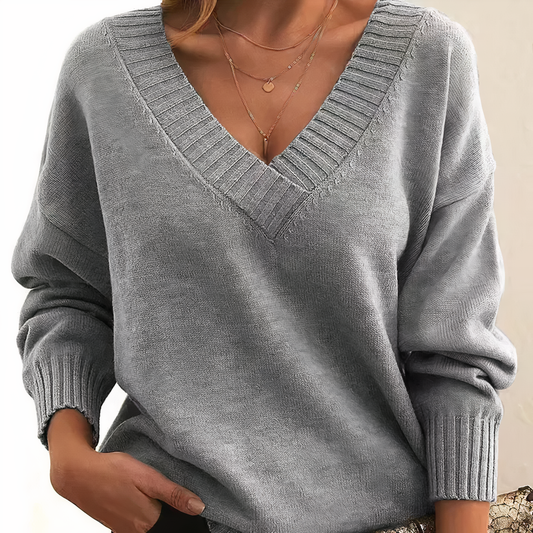 Anna – Stylish V-Neck Sweater for Women