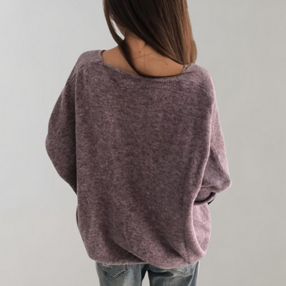 Sophie – Basic Women's V-Neck Sweater