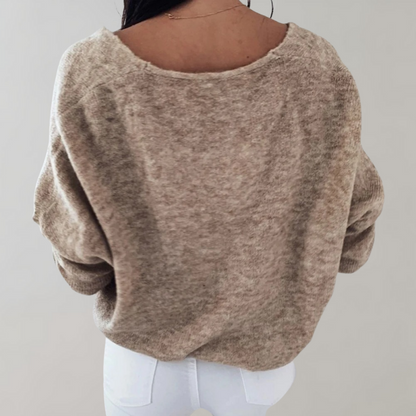 Sophie – Basic Women's V-Neck Sweater