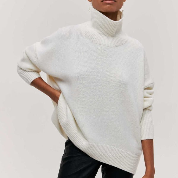 Olivia – Women's Cozy Warm Oversized Turtleneck Sweater