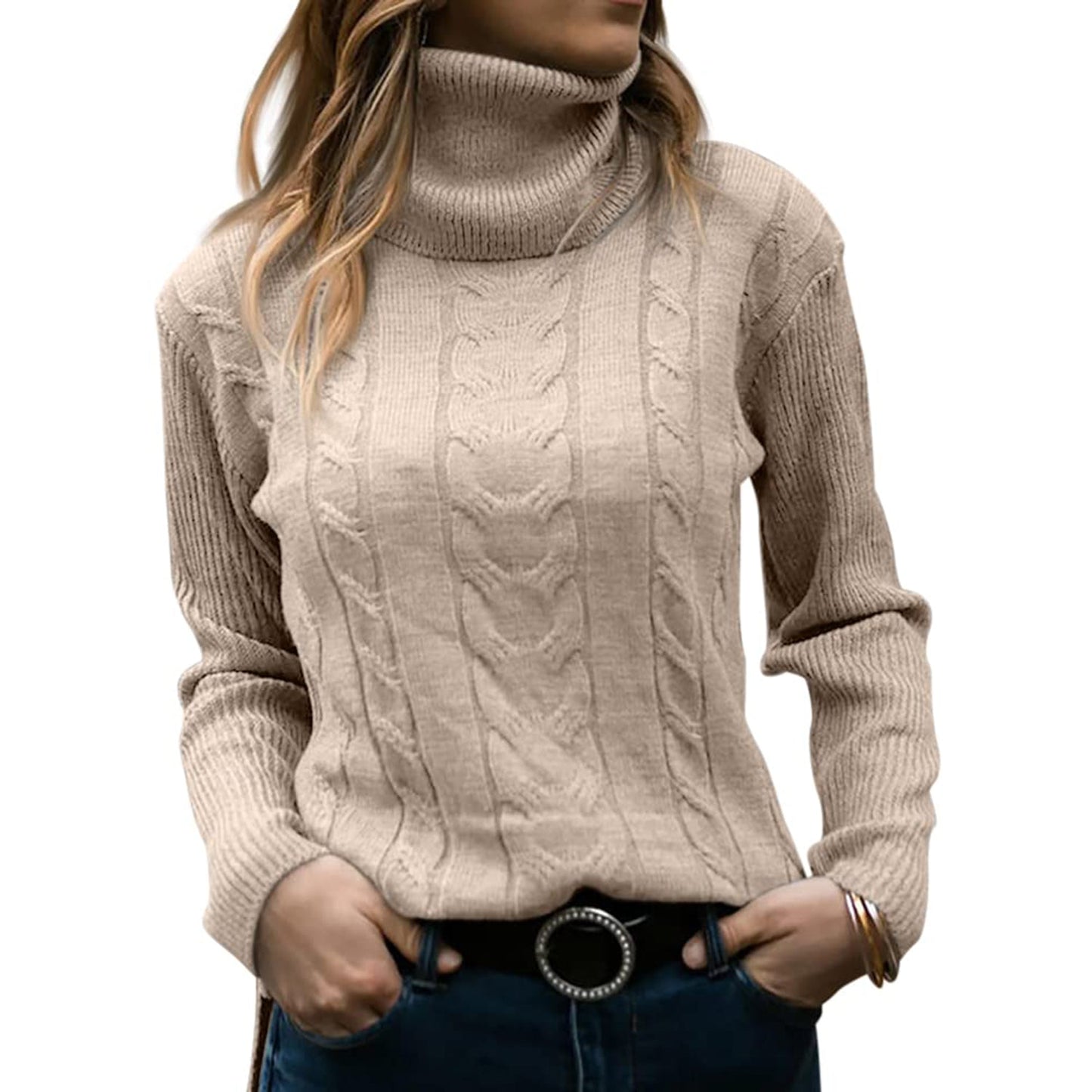 Zora – Women's Knitted Turtleneck Sweater