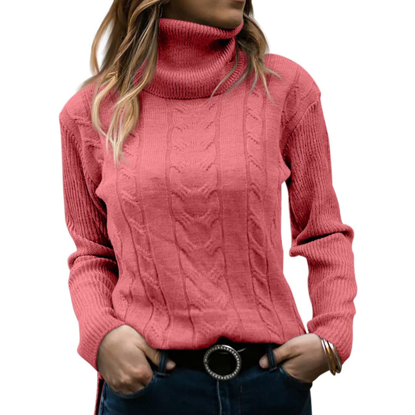 Zora – Women's Knitted Turtleneck Sweater