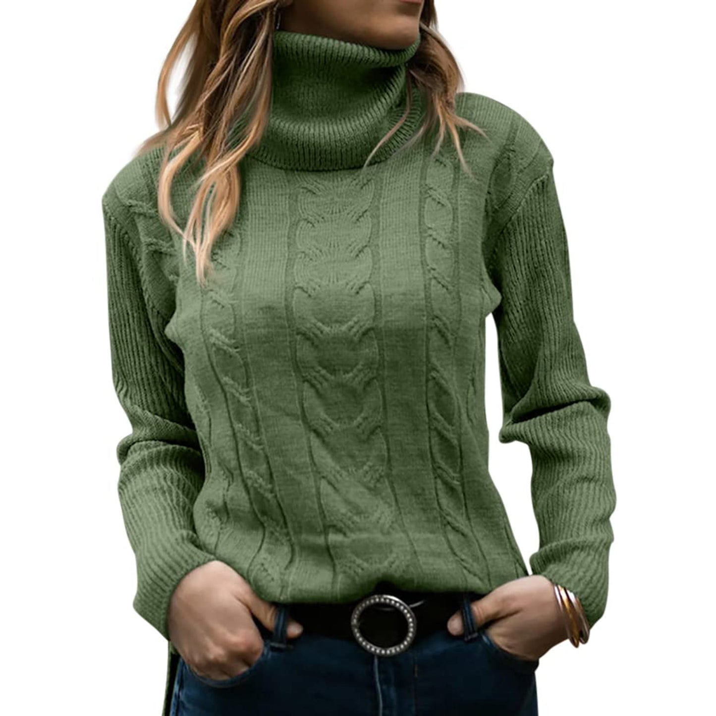 Zora – Women's Knitted Turtleneck Sweater